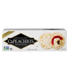 CaPeachio's Peppercorn & Poppy Water Crackers