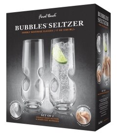 Final Touch Bubbles Seltzer Beverage Glass
