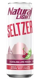 Natural Light Seltzer Catalina Lime. Costs 2.99