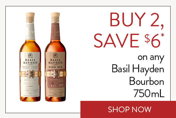 BUY 2, SAVE $6* on any Basil Hayden’s Bourbon 750mL. Shop Now.