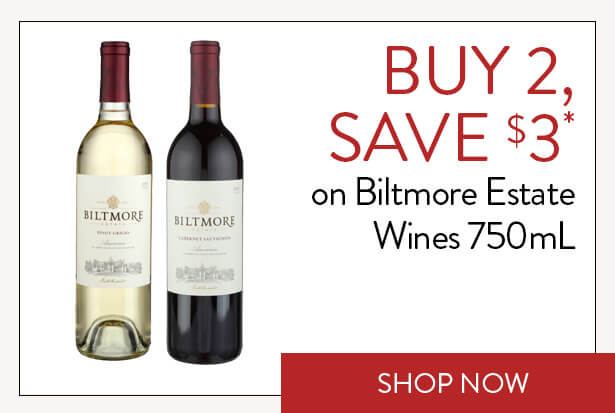 BUY 2, SAVE $3* on Biltmore Estate Wines 750mL. Shop Now.
