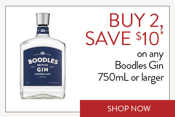 BUY 2, SAVE $10* on any Boodles Gin 750mL or larger. Shop Now.