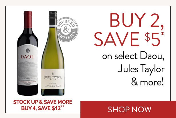 BUY 2, SAVE $5* on select Daou, Jules Taylor & more! STOCK UP & SAVE MORE. BUY 4, SAVE $12**. Shop Now.