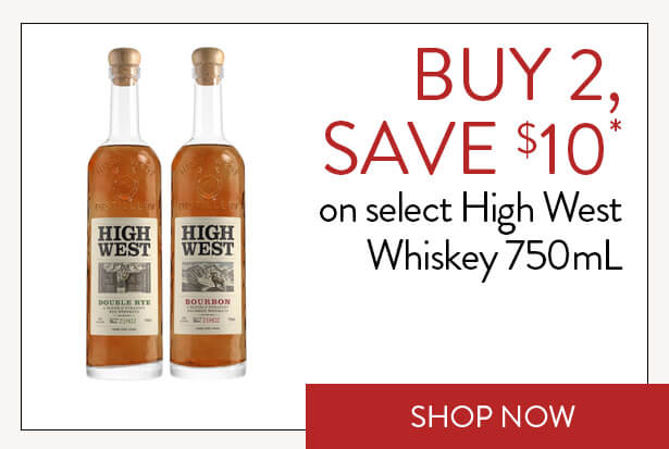 BUY 2, SAVE $10* on select High West Whiskey 750mL. Shop Now.