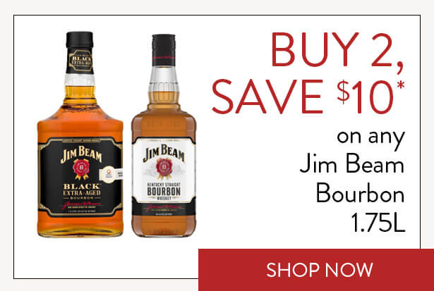 BUY 2, SAVE $10* on any Jim Beam Bourbon 1.75L. Shop Now.