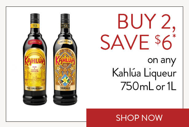 BUY 2, SAVE $6* on any Kahlúa Liqueur 750mL or 1L. Shop Now.