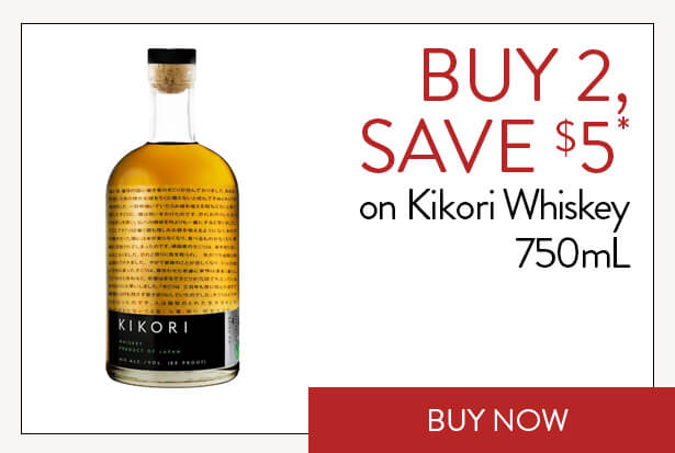 BUY 2, SAVE $5* on Kikori Whiskey 750mL. Buy Now.