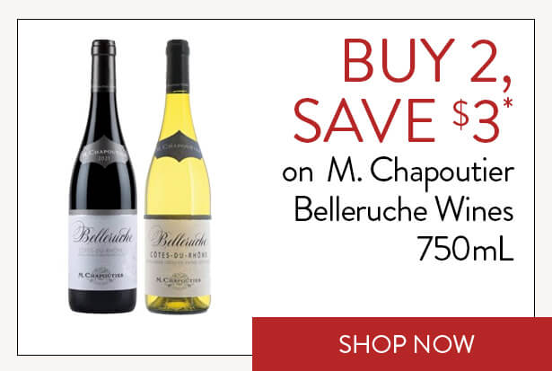 BUY 2, SAVE $3* on M. Chapoutier Belleruche Wines 750mL. Shop Now.