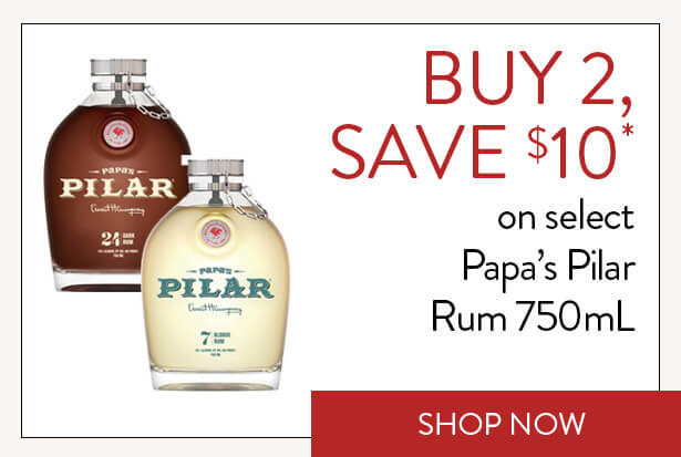 BUY 2, SAVE $10* on select Papa’s Pilar Rum 750mL. Shop Now.