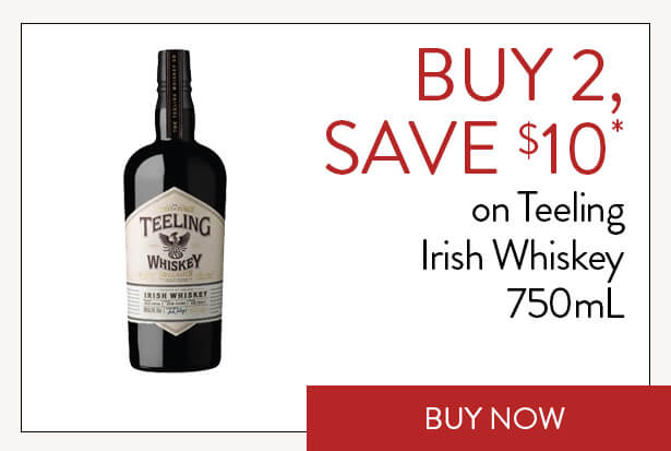 BUY 2, SAVE $10* on Teeling Irish Whiskey 750mL. Buy Now.