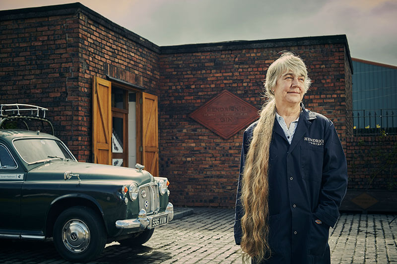 Lesley Gracie, Master Distiller, standing outside of the Hendrick’s Gin distillery, also known as the 'Gin Palace.'