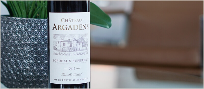 Chateau Argadens Bordeaux Superieur bottle