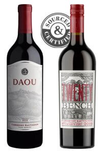 Daou and Twenty Bench wines 750mL