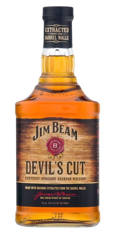 Jim Beam Devil's Cut bottle.