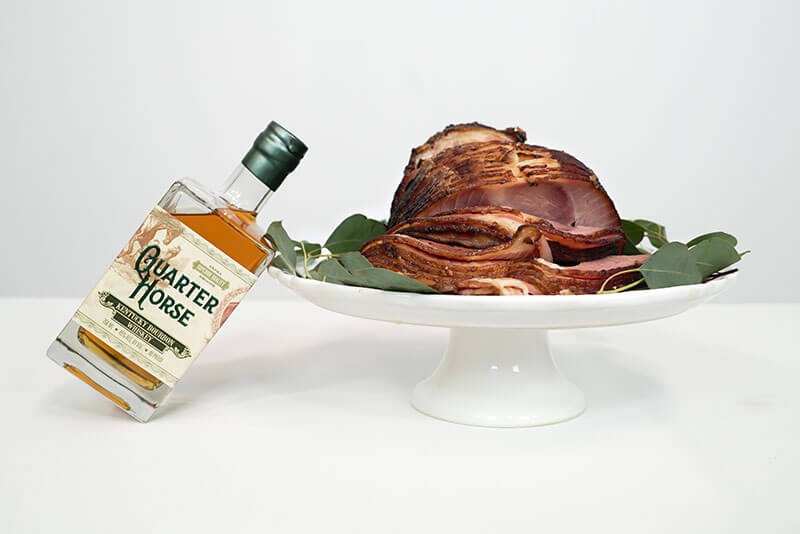 Bourbon glazed ham for recipe swap .
